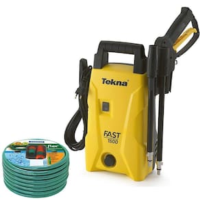 Lavadora de Alta Pressão 1,4 Kw com Alça Fast 1500 HLX1001VN TEKNA e Mangueira 20 Metros TRAMONTINA