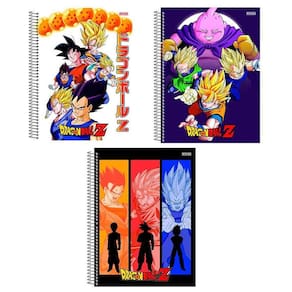 Caderno Univ Espiral Capa Dura Dragon Ball 80F 1 Matéria