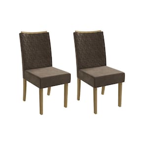 Kit 2 Cadeiras Sala Jantar 2CAD129 2 Un Marrom - Kappesberg