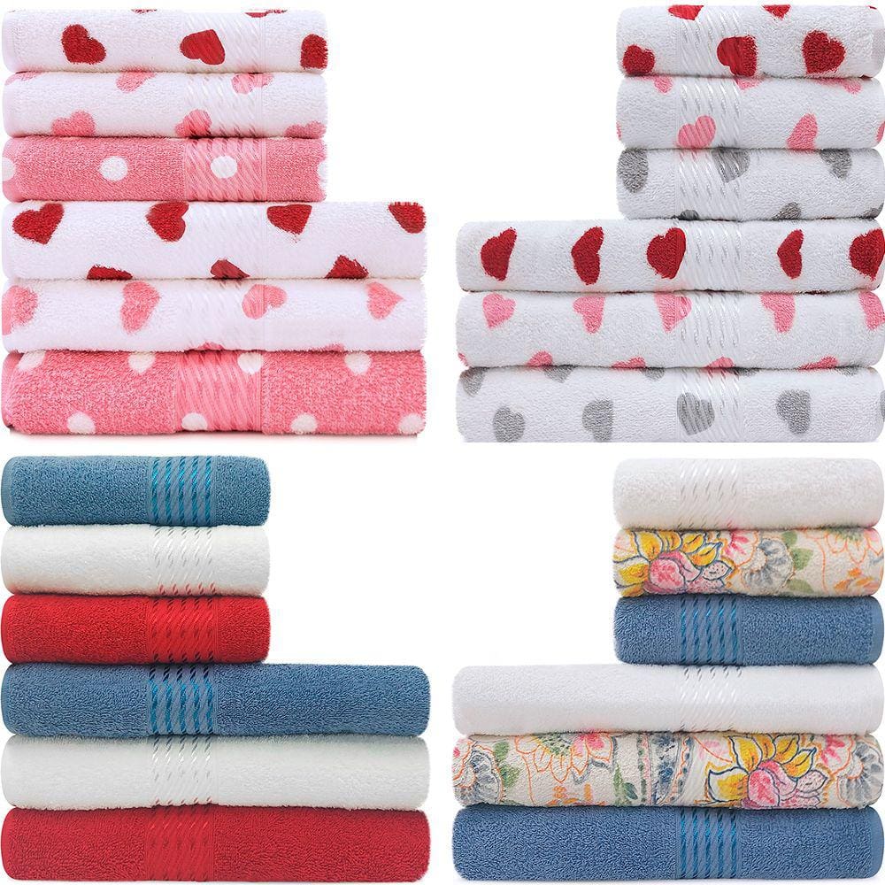 Kit 6 Peças Toalha Banho + Rosto Infantil Estampada 100% Algodão Felpuda Prisma Dohler - Emcompre