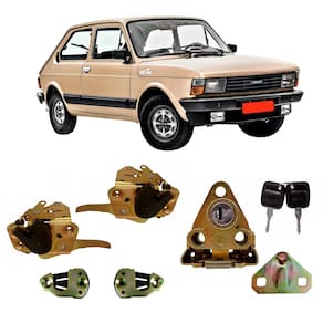 Kit Fechadura Chave Batente Porta E Mala Fiat 147