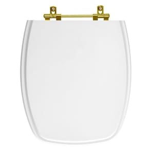 Assento Sanitário Poliéster Amarilis Branco Para Vaso Fiori