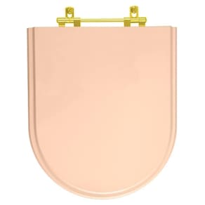 Tampa De Vaso Carrara Rosa Floral Para Bacia Deca