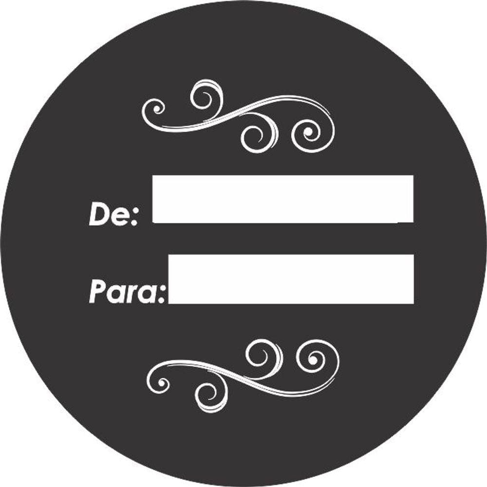 Etiqueta Adesiva De Para 02 Redonda 3 cm 100 un.