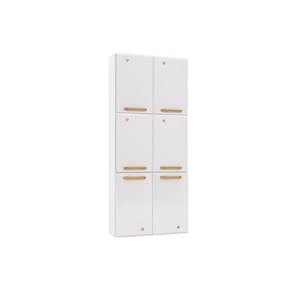Paneleiro de Cozinha Modulado Diamante 6 Portas 70cm Branco - Telasul