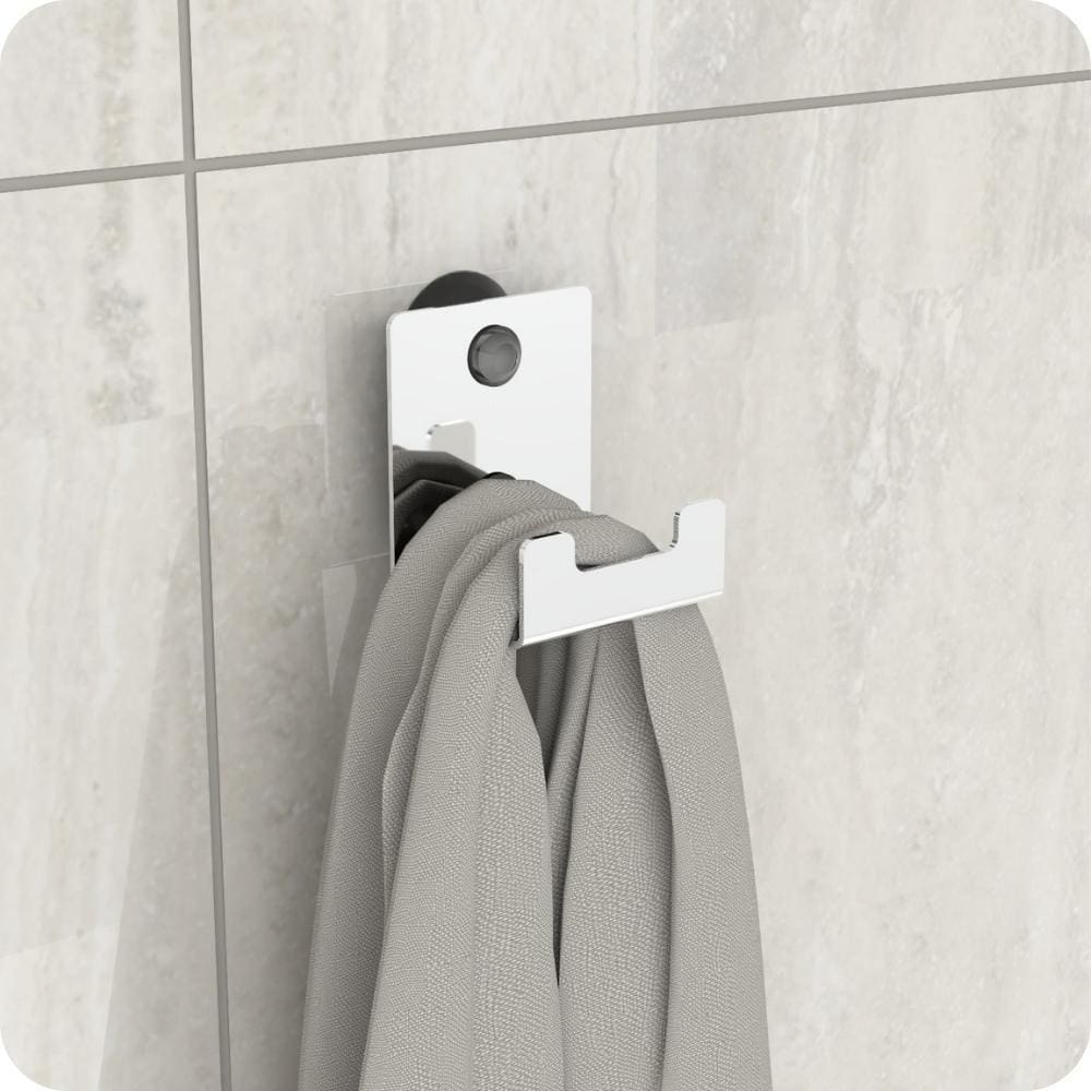 Gancho De Parede Inox Ventosa Toalha Cabide Banheiro Elg