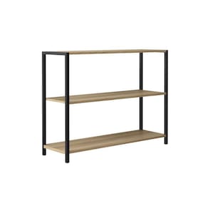 Estante Prateleira Estilo Industrial 90x72cm 3 Níveis Madeirado Nogueira