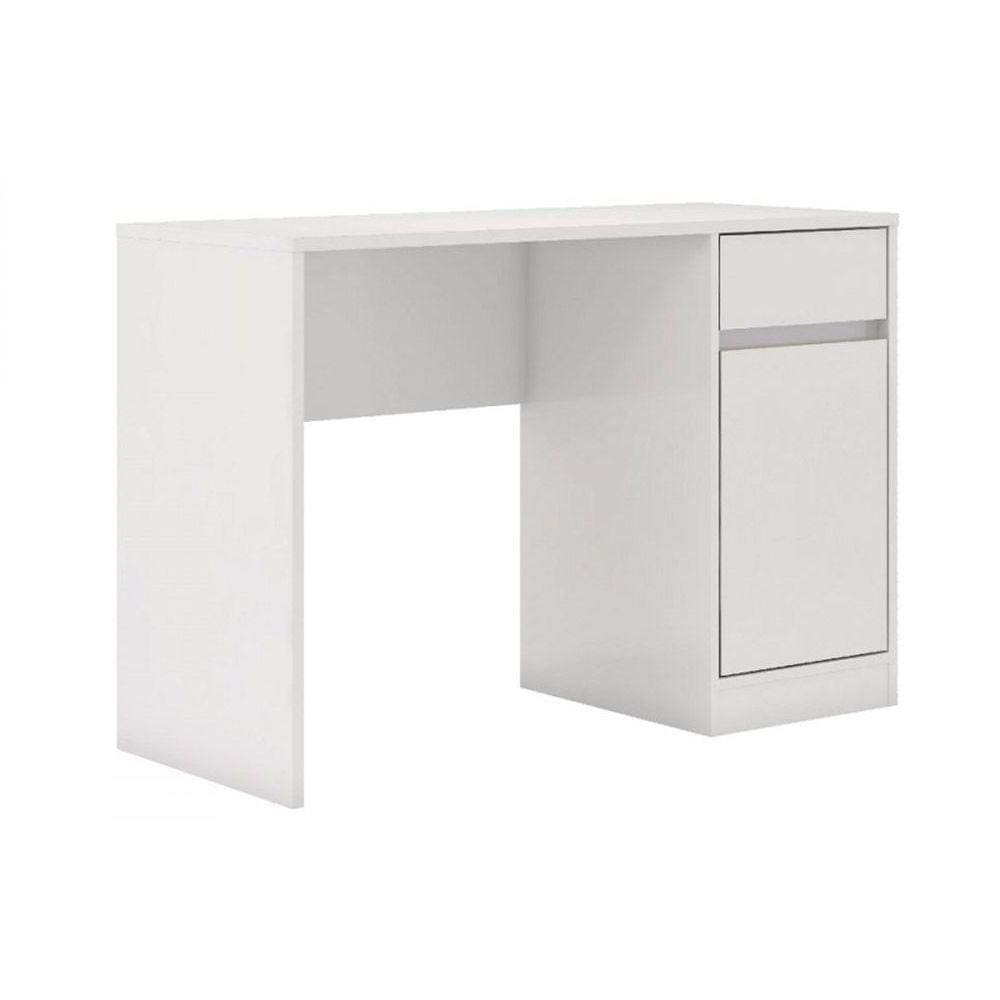 Mesa Multiuso Escritório Office Morada c/ 1 Porta e 1 Gaveta Branco - Demóbile