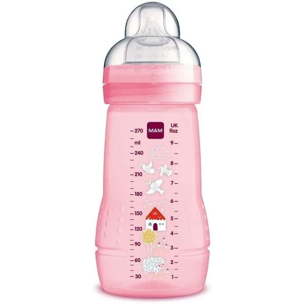 Mamadeira Fashion Bottle 270ml Rosa - MAM