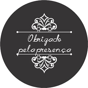 Etiqueta Adesiva Obrigado Compra 02 Redonda 3 cm 100 un.