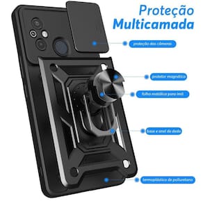 Capa Case Capinha Poco C55 - Protetora Militar Anti Impacto
