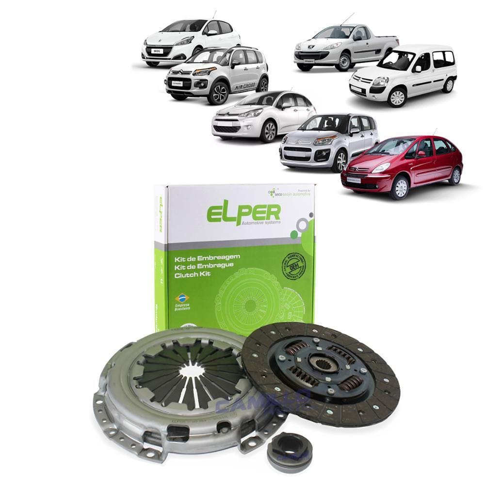 KIT EMBREAGEM 200mm 18EST XSARA PICASSO/PARTNER/HOGGAR/BERLINGO/PICASSO TODOS COM MOTOR 1.4-1.5-1.6 ROLAMENTO SEM ABA-DL