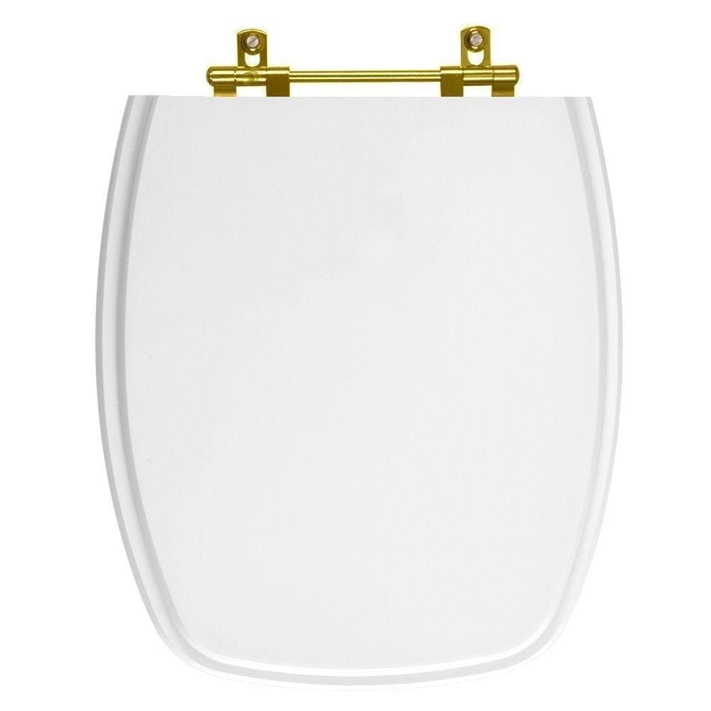 Tampa De Vaso Poliester Amarilis Branco Para Bacia Fiori