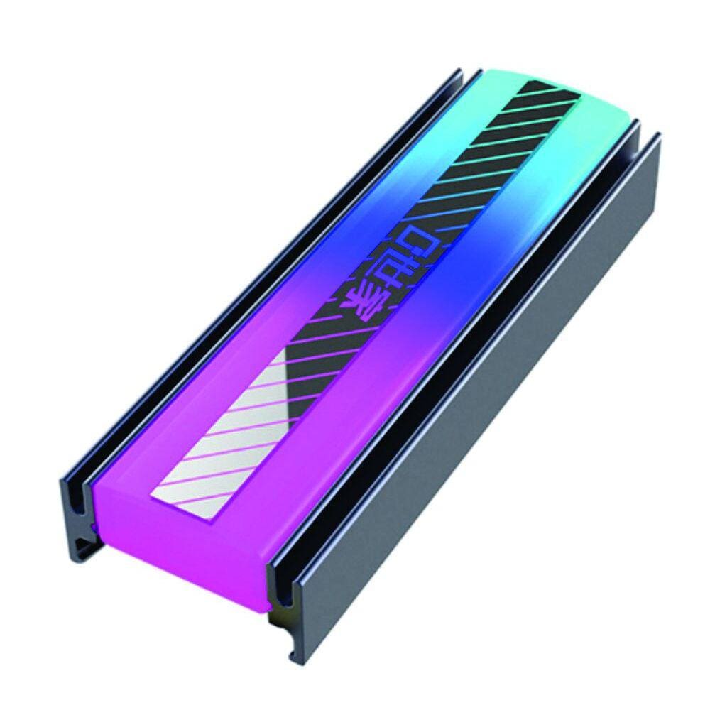 Cooler Dissipador ARGB de Disco Rígido M.2 luzes coloridas