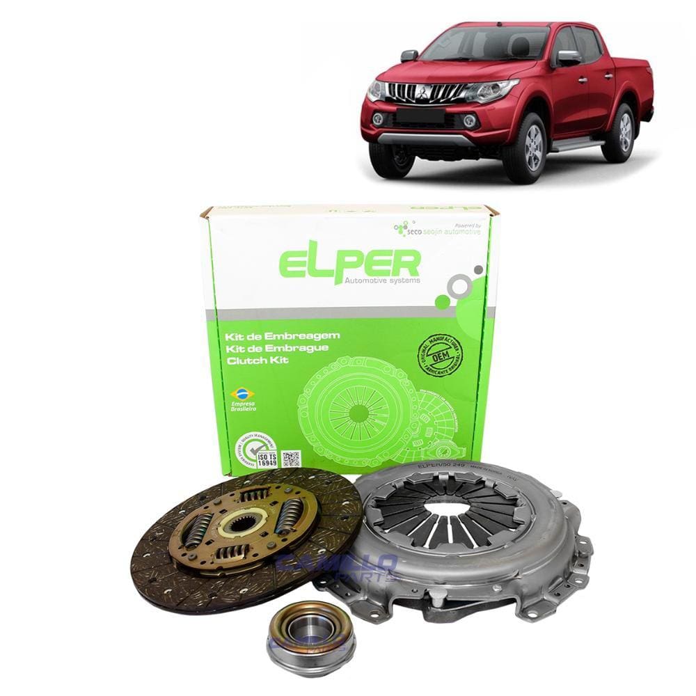 KIT EMBREAGEM 225mm 23EST MITSUBISHI L200 TRITON 2.4L 16V FLEX 2013...