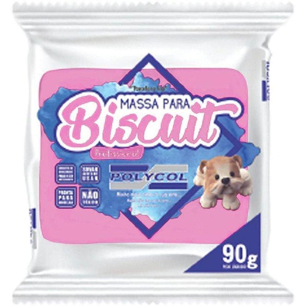 Massa De Porcelana Fria Biscuit 90G Rosa Cx Com 12
