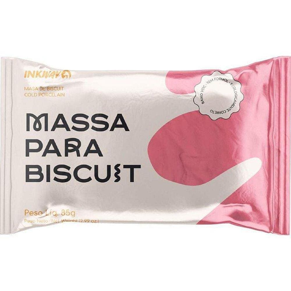 Massa De Porcelana Fria Biscuit 85G Rosa Cx Com 10