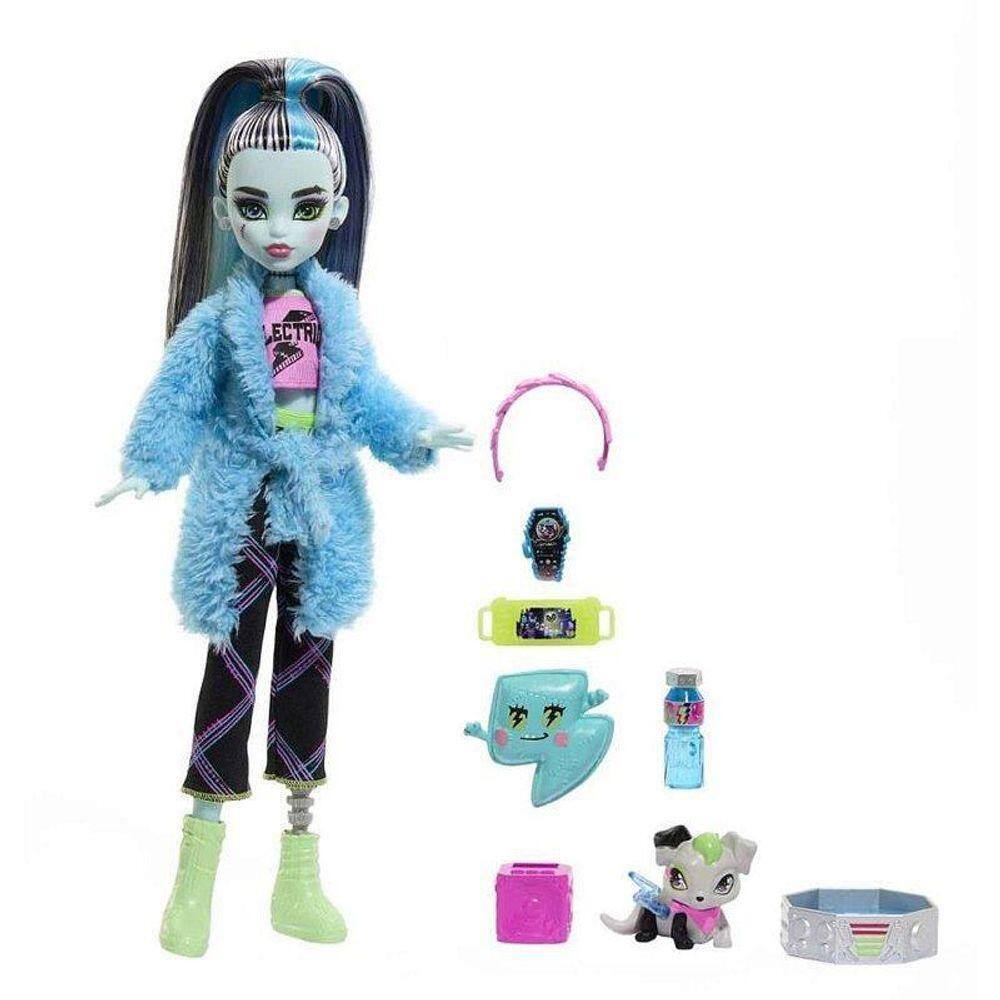 Boneca Monster High - Frankie Stein - Skulltimates Flashes de