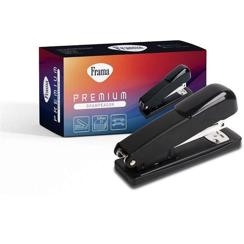 Grampeador Metal Para 25Fls 26/6 Preto Peq12,8Cm
