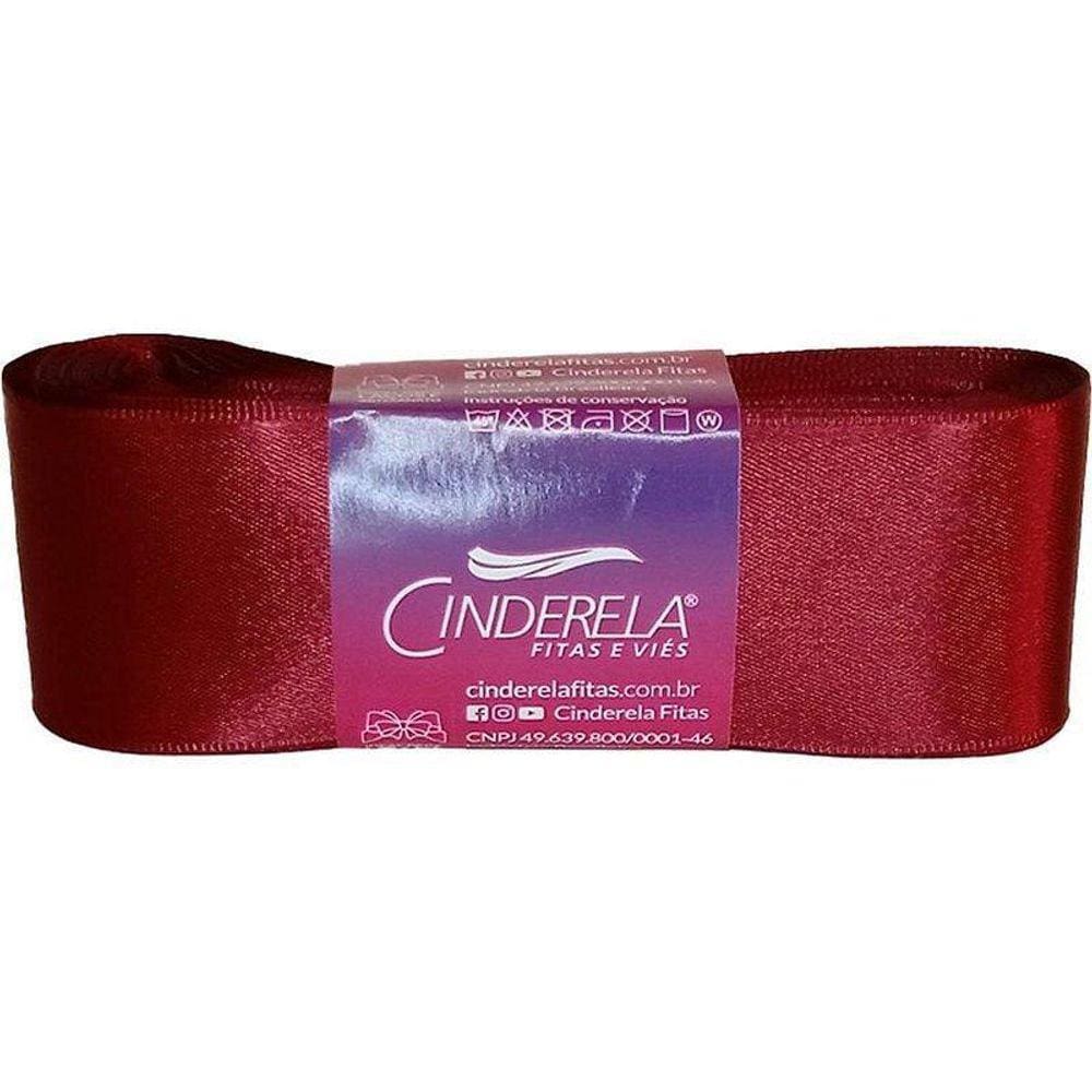 Fita De Cetim 38Mm 10M Vinho