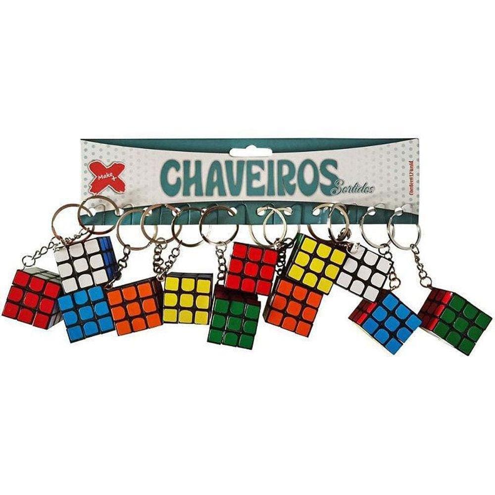 Chaveiro Cubo Mágico 3Cm Blcom 12