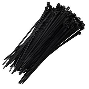 50 Abraçadeira Nylon Fixação Cabos e Fios Preta 530x9mm - Starfer