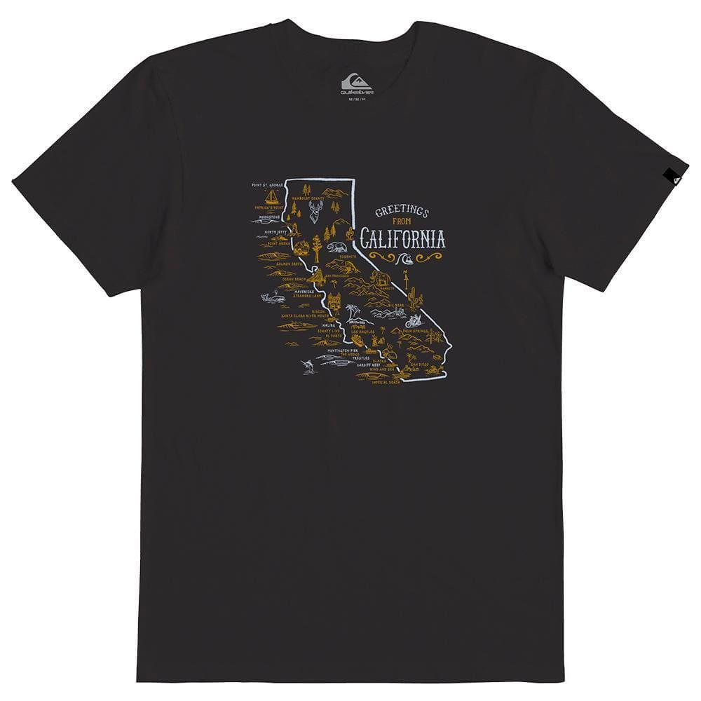 Camiseta Quiksilver Cali Surf Guide SM24 Masculina Preto