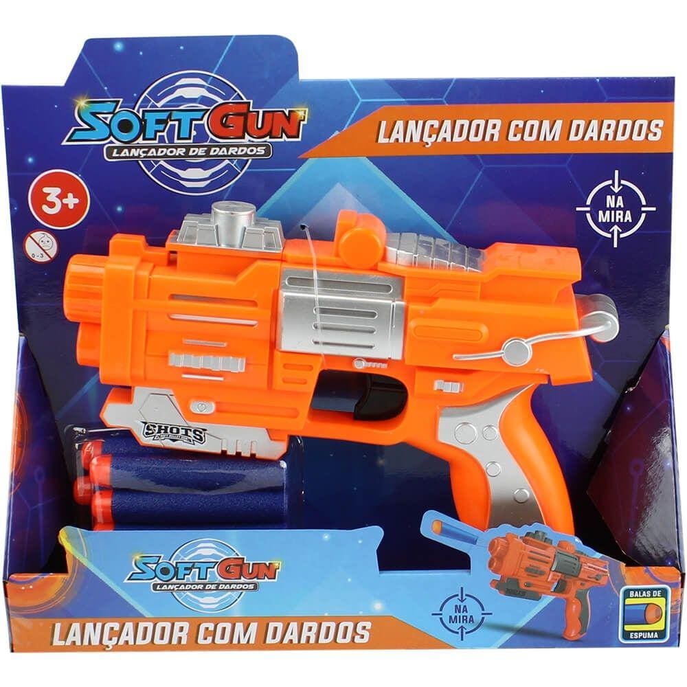 Brinquedo Infantil Estilo Nerf Pistola Com Mira Lançadora De