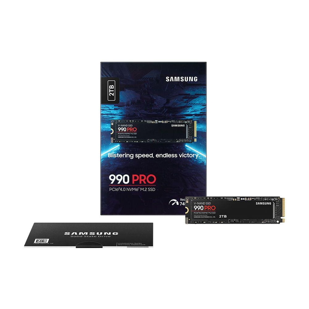 Memória Samsung SSD NVMe 990 PRO M.2 - 2TB MZ-V9P2T0BW