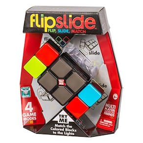 Jogo de mão eletrônico Flipslide | Cores para Vencer o Tempo