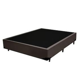 Base Box Viuvão Sintético Marrom 128Cm de Largura