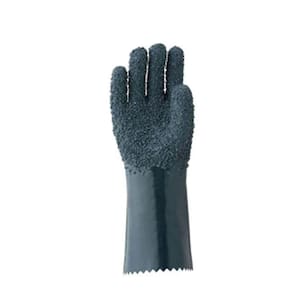 Luva Seguranca PVC Verde 36cm Forro Granulada Ca41460 Safex