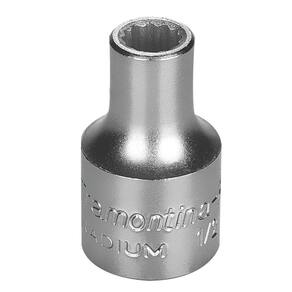 Soquete Estriado Aco 8mm Encaixe 1/2"" M Pro Tramontina