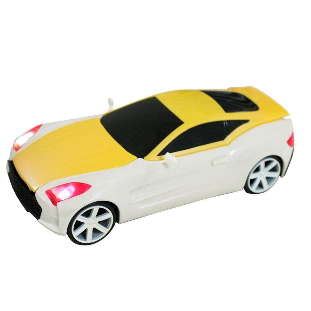 Luminária de Mesa Carrinho Amarelo Quarto de Menino
