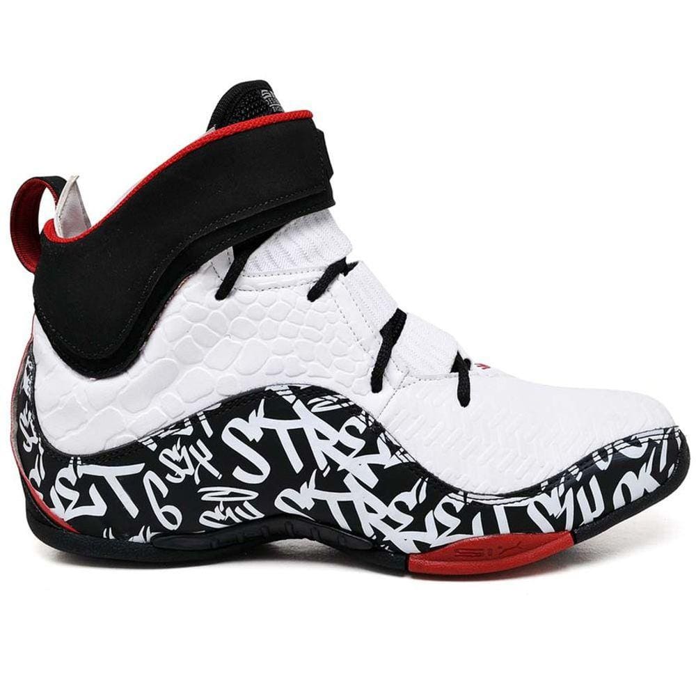 Tenis De Basquete Impact Branco, Preto E Vermelho