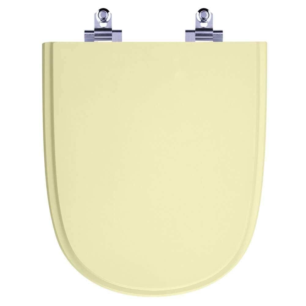 Assento Sanitário Laqueado Soft Close Ezedra Bone (Bege) para vaso Ideal Standard