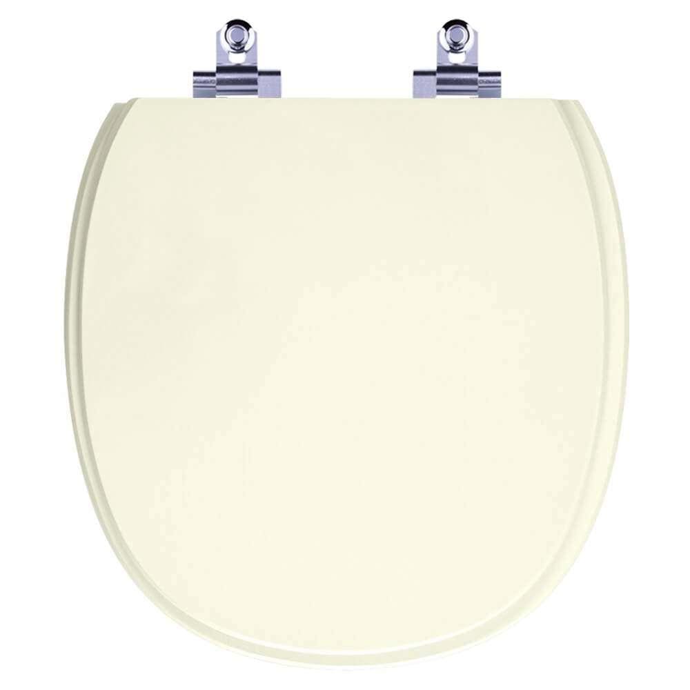 Assento Sanitário Laqueado Soft Close Massima Biscuit (Bege Claro) para vaso Incepa