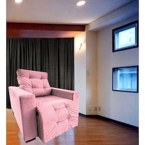 Poltrona Amamentação Retratil E Reclinavel Sala Quarto Mamae Sofia Rosa
