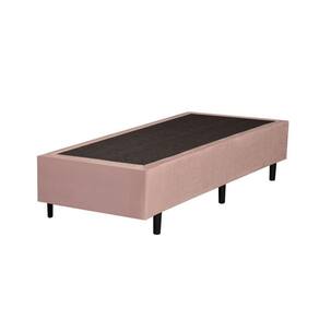 Base Box Solteiro Blindado Suede Rosé