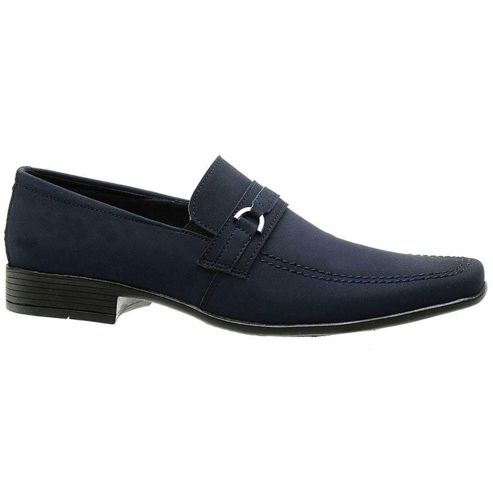 Sapato Classico Social Nobuck Marinho
