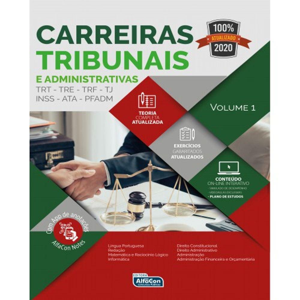 Carreiras Tribunais E Administrativas - Volume 1