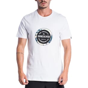 Camiseta Quiksilver Driver SM24 Masculina Branco
