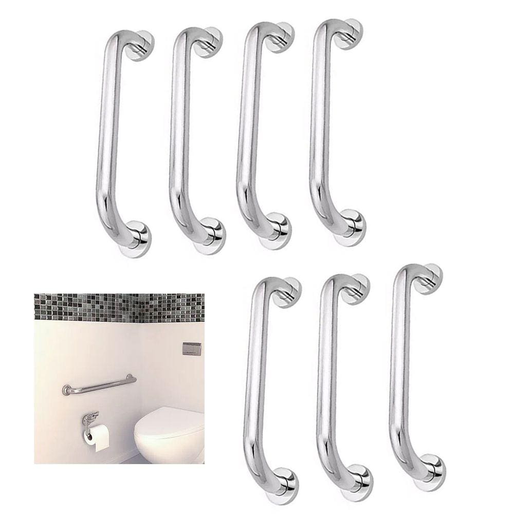Alça de Apoio Barra 30cm Kit 7 Unidades Inox Idoso Banheiro Box Corrimao Acessibilidade Suporte