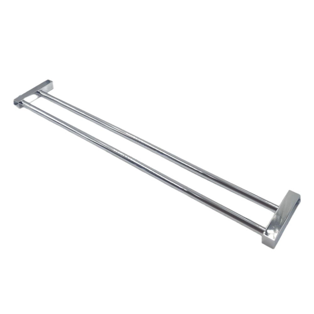 Toalheiro Duplo 60Cm Tirreno Ferrara Sem Roseta Cromado 1153 Cr