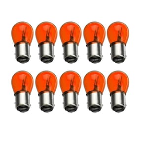 10X Lâmpada Halogena 2 Polos 12V 21/5W Bay15D Ambar Amarela