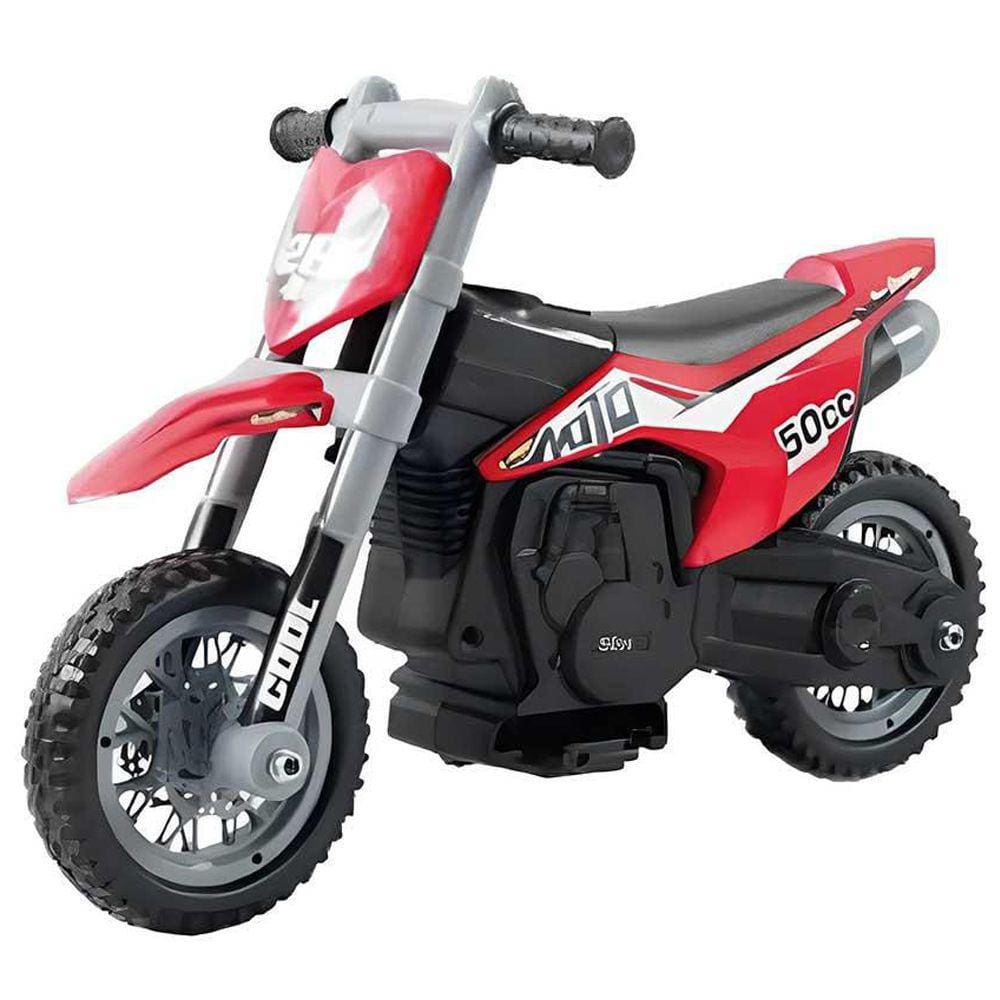 Moto Elétrica Infantil Motocross Vermelha 6v Homeplay