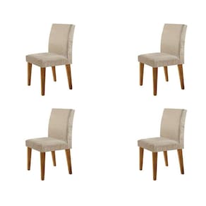 conjunto com 4 cadeiras atenas suede amassado chocolate e capuccino