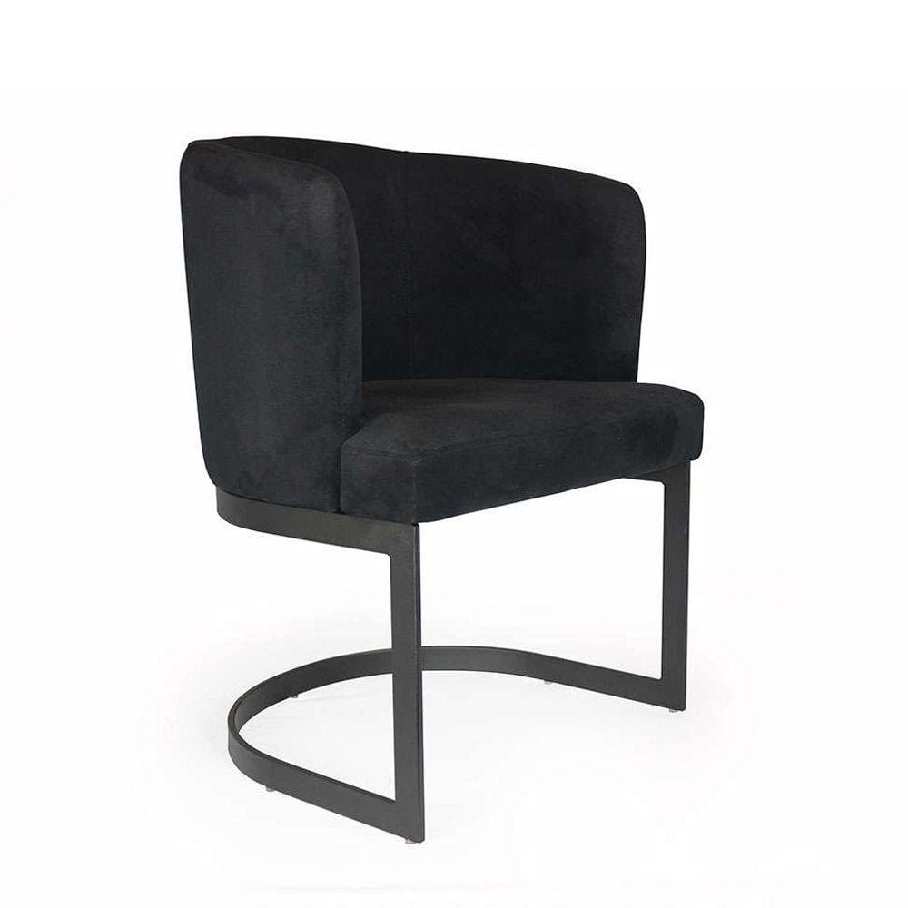 poltrona cleo veludo preta