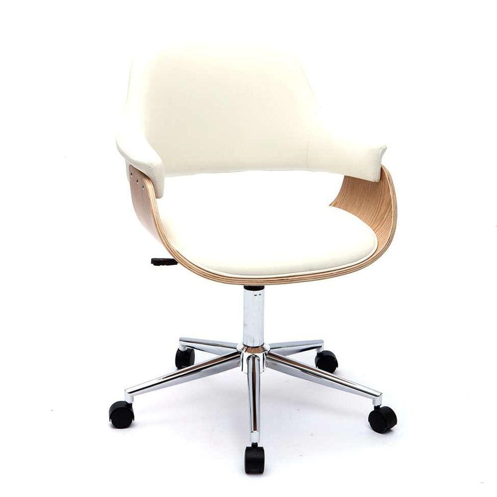 cadeira de escritório diretor giratória eleonora branca