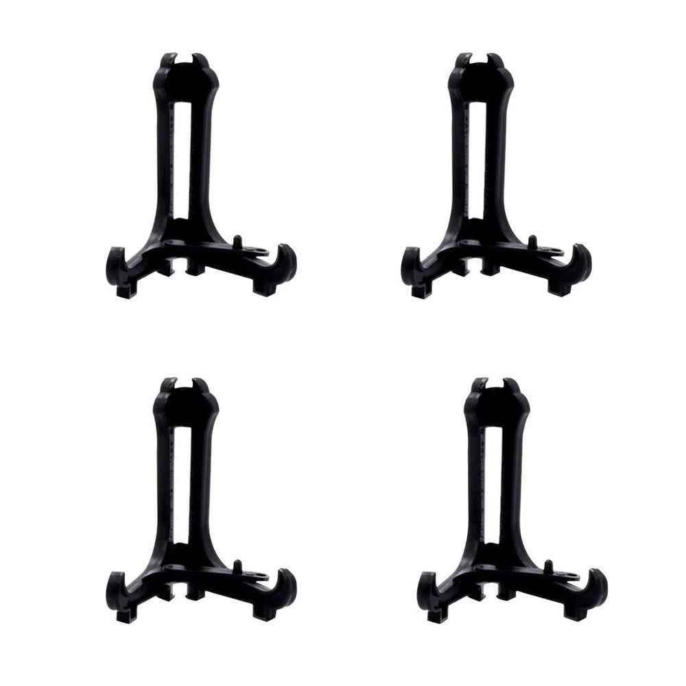 Kit Com 4 Suporte Preto Pequeno Decorativo 7Cm Altura